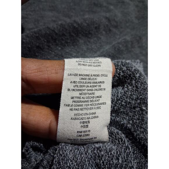 Free People Grungecore Womens size L Oversized Distressed Hooded Slouchy Jacket - Picture 6 of 9